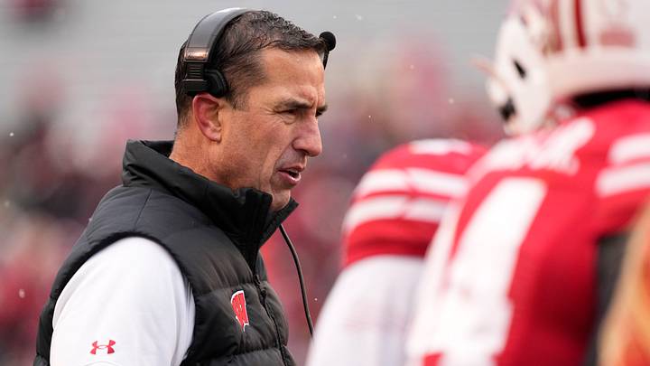 Wisconsin Badgers head coach Luke Fickell. 