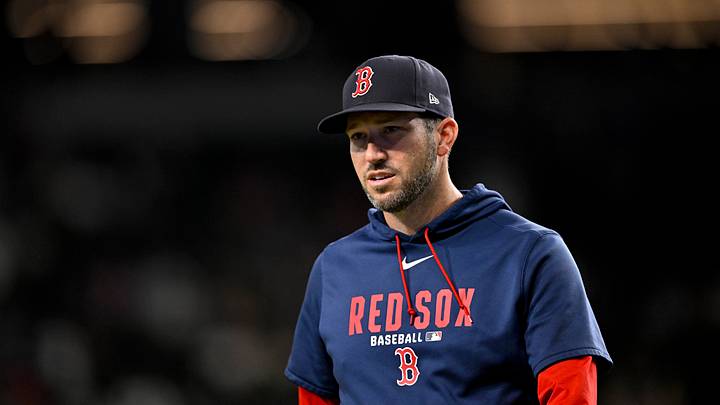 Boston Red Sox interim coach Chad Tracy. Boston Red Sox interim coach Chad Tracy.