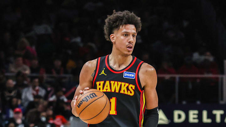 Atlanta Hawks forward Jalen Johnson is a solid prop target on Monday. Atlanta Hawks forward Jalen Johnson is a solid prop target on Monday.