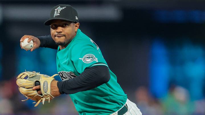Miami Marlins infielder Xavier Edwards | Credit: Sam Navarro Miami Marlins infielder Xavier Edwards | Credit: Sam Navarro