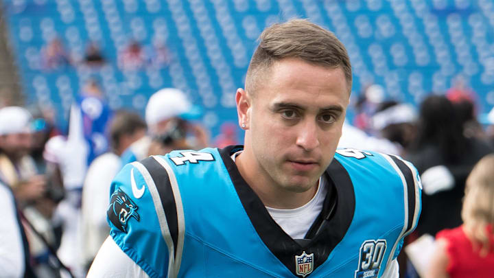Carolina Panthers kicker Eddy Pineiro (4) Carolina Panthers kicker Eddy Pineiro (4)