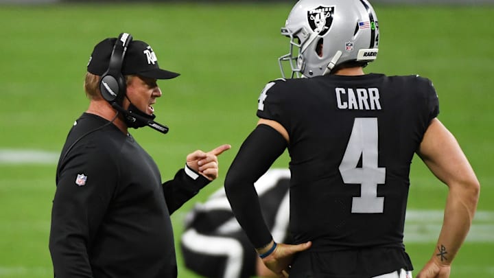 Jon Gruden, Derek Carr, Las Vegas Raiders