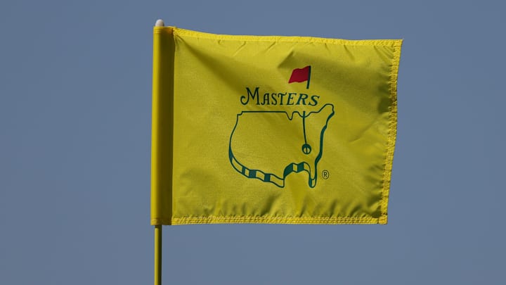The Masters flag at Augusta National Golf Club