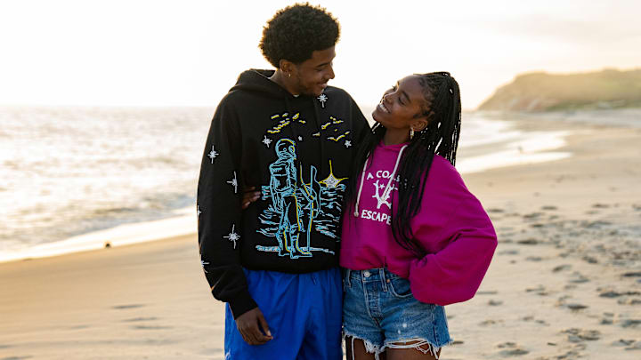 (L to R) Michael Cooper Jr. as Justin Edwards and Lovie Simone as Keisha Clark in Episode 105 of Forever