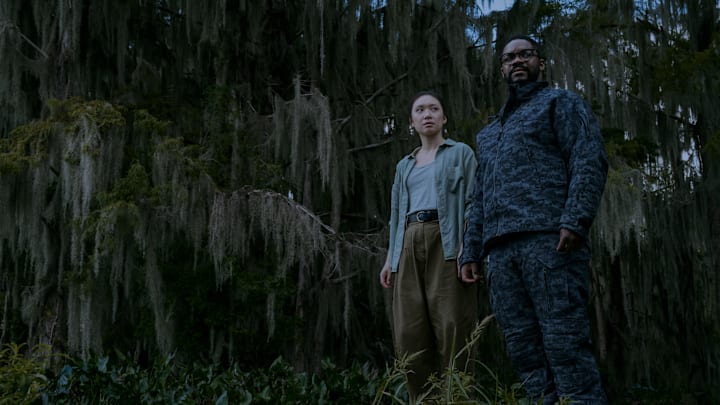 3 Body Problem. (L to R) Jess Hong as Jin Cheng, Jovan Adepo as Saul Durand in episode 108 of 3 Body Problem. Cr. Macall Polay/Netflix © 2024