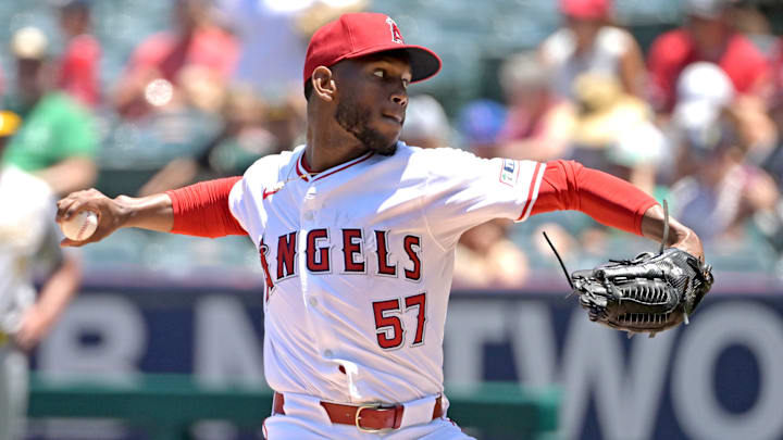 Oakland Athletics v Los Angeles Angels