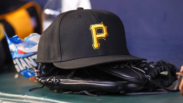 Sep 8, 2023; Atlanta, Georgia, USA; A detailed view of a Pittsburgh Pirates hat and glove before a game against the Pittsburgh Pirates in the first inning at Truist Park. Mandatory Credit: Brett Davis-USA TODAY Sports Sep 8, 2023; Atlanta, Georgia, USA; A detailed view of a Pittsburgh Pirates hat and glove before a game against the Pittsburgh Pirates in the first inning at Truist Park. Mandatory Credit: Brett Davis-USA TODAY Sports
