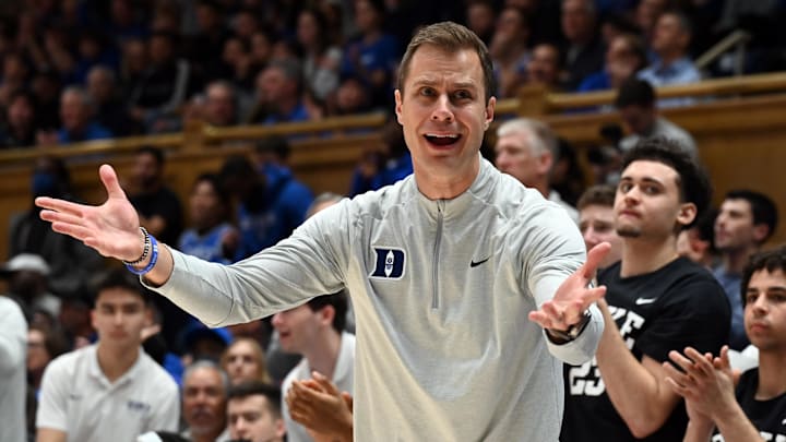 Duke basketball head coach Jon Scheyer Duke basketball head coach Jon Scheyer