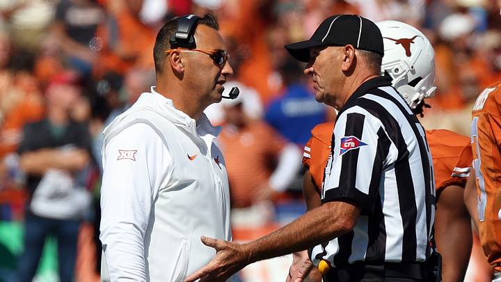 Steve Sarkisian, Oklahoma v Texas Steve Sarkisian, Oklahoma v Texas