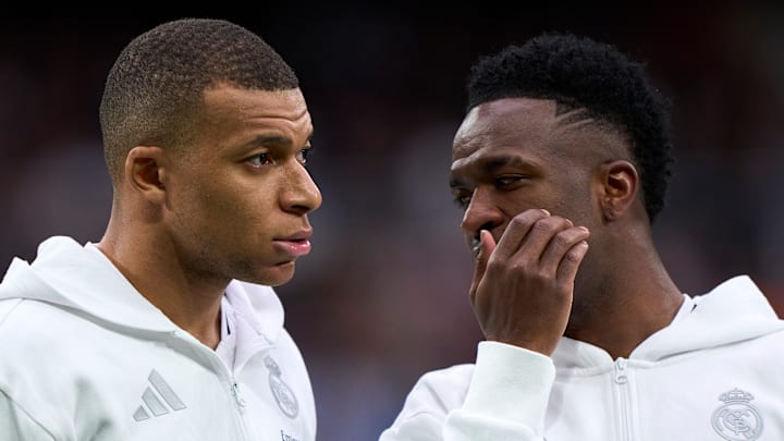Kylian Mbappé et Vincius Jr font partie des joueurs les mieux payés au Real Madrid. Kylian Mbappé et Vincius Jr font partie des joueurs les mieux payés au Real Madrid.