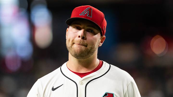 May 27, 2025; Phoenix, Arizona, USA; Arizona Diamondbacks pitcher Corbin Burnes in the first inning against the Pittsburgh Pirates at Chase Field. Mandatory Credit: Mark J. Rebilas-Imagn Images May 27, 2025; Phoenix, Arizona, USA; Arizona Diamondbacks pitcher Corbin Burnes in the first inning against the Pittsburgh Pirates at Chase Field. Mandatory Credit: Mark J. Rebilas-Imagn Images