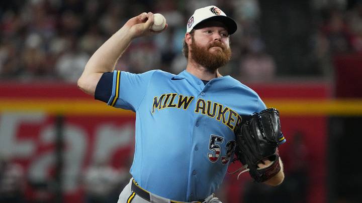Jul 4, 2026; Phoenix, Arizona, USA; Milwaukee Brewers pitcher Brandon Woodruff (53) throws in the third inning against the Arizona Diamondbacks at Chase Field. Mandatory Credit: Rick Scuteri-Imagn Images Jul 4, 2026; Phoenix, Arizona, USA; Milwaukee Brewers pitcher Brandon Woodruff (53) throws in the third inning against the Arizona Diamondbacks at Chase Field. Mandatory Credit: Rick Scuteri-Imagn Images