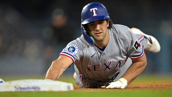 Texas Rangers infielder Josh Smith. Texas Rangers infielder Josh Smith.