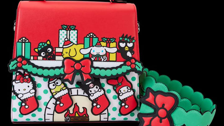 Loungefly Sanrio Christmas Stocking Gifts Crossbody Bag. Image courtesy of Loungefly.com