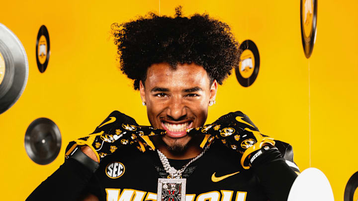 Norman North wide receiver Mason James on an official visit to the University of Missouri on Sunday, June 1, 2025. 