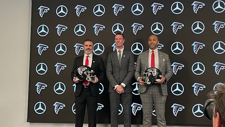 Kevin Stefanski, Matt Ryan, and Ian Cunningham