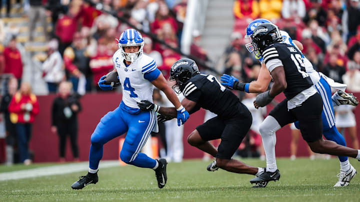 BYU RB LJ Martin against Iowa State BYU RB LJ Martin against Iowa State