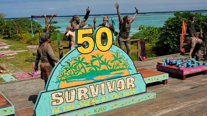 “Epic Party” – 24 returning players are abandoned on the islands of Fiji for a monumental 50th season, with the chance to win $1 million. The theme of the season, “In the Hands of the Fans,” quickly materializes as decisions from the fan vote swiftly and forcefully impact the game in Survivor 50. Photo: Robert Voets/CBS ©2025 CBS Broadcasting, Inc. All Rights Reserved.
“Epic Party” – 24 returning players are abandoned on the islands of Fiji for a monumental 50th season, with the chance to win $1 million. The theme of the season, “In the Hands of the Fans,” quickly materializes as decisions from the fan vote swiftly and forcefully impact the game in Survivor 50. Photo: Robert Voets/CBS ©2025 CBS Broadcasting, Inc. All Rights Reserved.