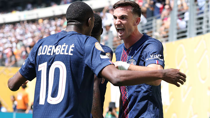 Dembélé e Fabian Ruiz foram destaques do PSG contra o Real Madrid