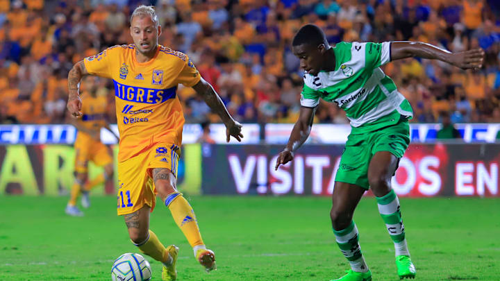 Tigres UANL v Santos Laguna - Torneo Apertura 2022 Liga MX