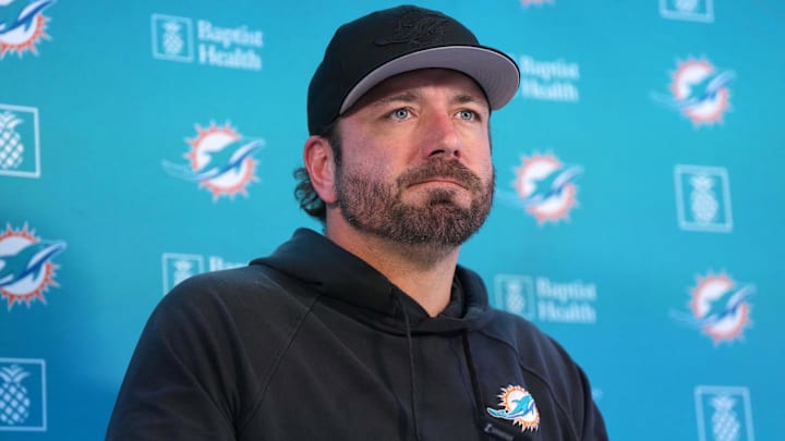 Miami Dolphins offensive coordinator Frank Smith at press conference at the PSD Bank Arena in Germany last season. Miami Dolphins offensive coordinator Frank Smith at press conference at the PSD Bank Arena in Germany last season.
