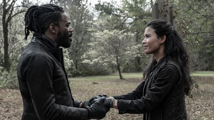 Colman Domingo as Victor Strand, Danay Garcia as Luciana - Fear the Walking Dead _ Season 8, Episode 12 - Photo Credit: Seth F. Johnson/AMC