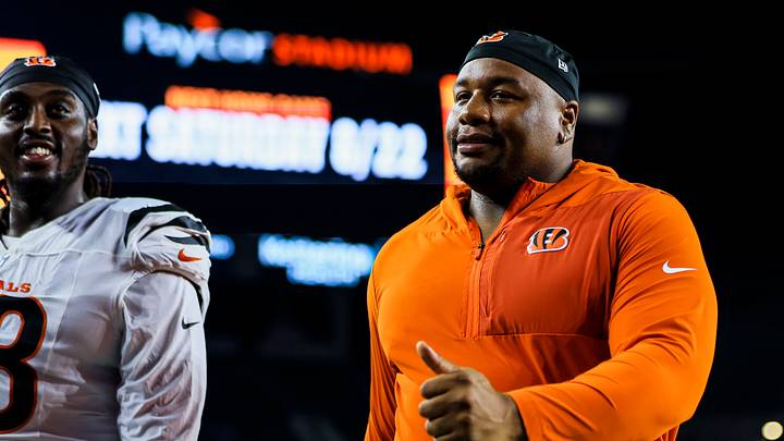 Aug 13, 2026; Cincinnati, Ohio, USA; Cincinnati Bengals defensive tackle Dexter Lawrence II (97) walks off the field after the victory over the Detroit Lions at Paycor Stadium. Mandatory Credit: Katie Stratman-Imagn Images Aug 13, 2026; Cincinnati, Ohio, USA; Cincinnati Bengals defensive tackle Dexter Lawrence II (97) walks off the field after the victory over the Detroit Lions at Paycor Stadium. Mandatory Credit: Katie Stratman-Imagn Images