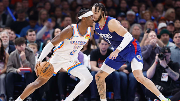 Dec 21, 2023; Oklahoma City, Oklahoma, USA; Oklahoma City Thunder guard Shai Gilgeous-Alexander (2)