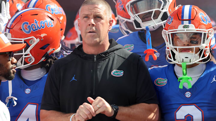 Sep 6, 2025; Gainesville, Florida, USA; Florida Gators head coach Billy Napier and teammates run out of the tunnel prior to the game against the South Florida Bulls at Ben Hill Griffin Stadium. Mandatory Credit: Kim Klement Neitzel-Imagn Images Sep 6, 2025; Gainesville, Florida, USA; Florida Gators head coach Billy Napier and teammates run out of the tunnel prior to the game against the South Florida Bulls at Ben Hill Griffin Stadium. Mandatory Credit: Kim Klement Neitzel-Imagn Images