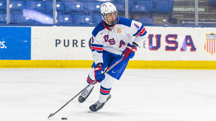 USNTDP Defenseman EJ Emery (#6)