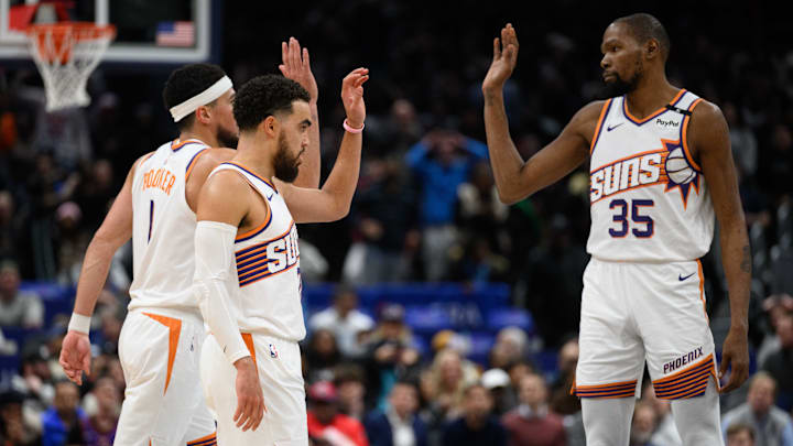 Devin Booker, Tyus Jones, Kevin Durant