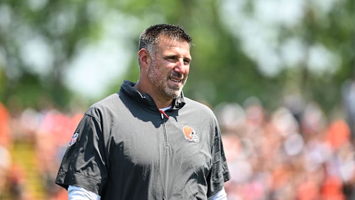 Mike Vrabel during the preseason.