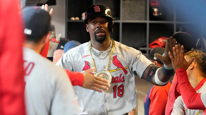 Sep 25, 2026; Milwaukee, Wisconsin, USA; St. Louis Cardinals right fielder Jordan Walker (18) celebrates hitting a home run against the Milwaukee Brewers in the seventh inning at American Family Field. Mandatory Credit: Michael McLoone-Imagn Images Sep 25, 2026; Milwaukee, Wisconsin, USA; St. Louis Cardinals right fielder Jordan Walker (18) celebrates hitting a home run against the Milwaukee Brewers in the seventh inning at American Family Field. Mandatory Credit: Michael McLoone-Imagn Images