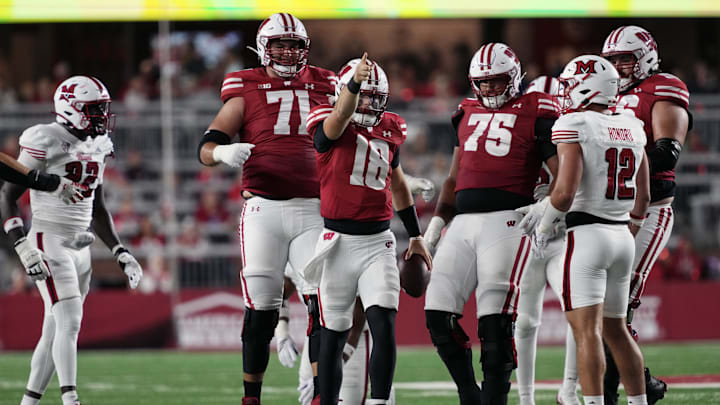 Danny O'Neil, Wisconsin Badgers. (Mandatory Credit: Jeff Hanisch-Imagn Images)