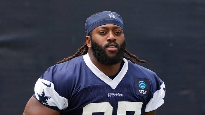 Dallas Cowboys defensive tackle Osa Odighizuwa during training camp at the River Ridge Fields. Dallas Cowboys defensive tackle Osa Odighizuwa during training camp at the River Ridge Fields.
