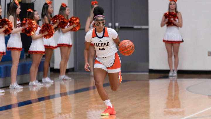 Sachse plays Duncanville in the UIL Class 6A Division 1 girls basketball playoffs on Thursday, February 13.