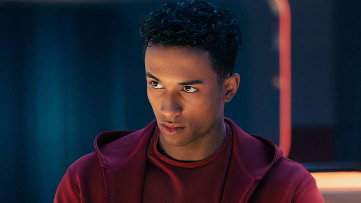 Sandro Rosta as Caleb in season 1, episode 7, of Star Trek: Starfleet Academy streaming on Paramount+. Photo Credit: Brooke Palmer/Paramount+