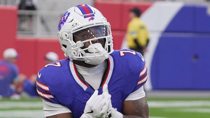 Buffalo Bills running back Ray Davis drops the ball on an attempted punt return with the ball being recovered by the Steelers during first half action of the Bills preseason game against the Pittsburgh Steelers at Highmark Stadium on Aug. 27, 2026. Buffalo Bills running back Ray Davis drops the ball on an attempted punt return with the ball being recovered by the Steelers during first half action of the Bills preseason game against the Pittsburgh Steelers at Highmark Stadium on Aug. 27, 2026.