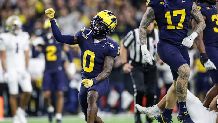 Michigan CB Mike Sainristil had six interceptions for the national champions in 2023