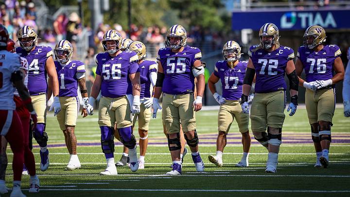 The Husky offensive line could look different against Iowa. The Husky offensive line could look different against Iowa.