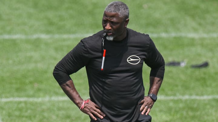 NY Jets head coach Aaron Glenn