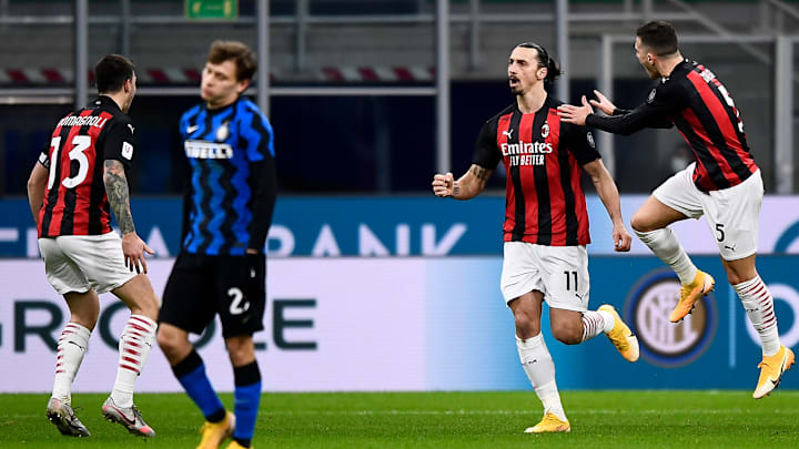 Alessio Romagnoli, Nicolo Barella, Zlatan Ibrahimovic, Diogo Dalot