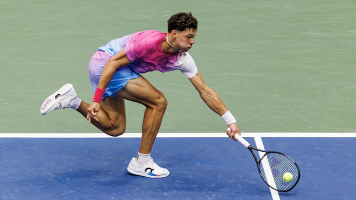 Ben Shelton lost to Giovanni Mpetshi Perricard in the Swiss Indoors finals.