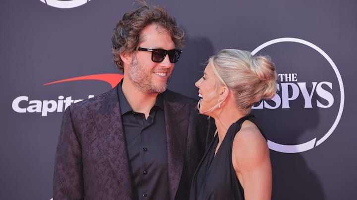Matthew Stafford and Kelly Stafford at the ESPYs.