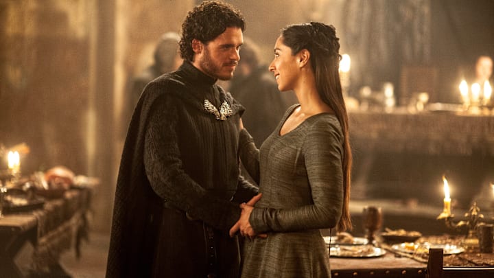 Richard Madden (Robb Sark) and Oona Chaplin (Talisa Maegyr) in Game of Thrones season 3 Episode 9, "The Rains of Castamere"