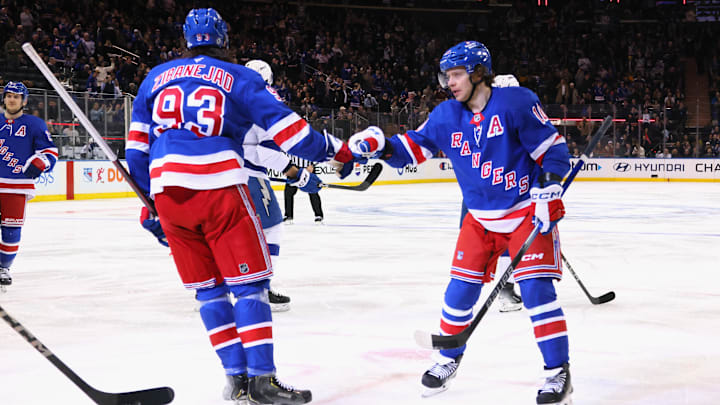 New York Rangers star center Mika Zibanejad and superstar winger Artemi Panarin