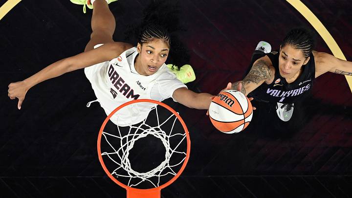 Gabby Williams (right) and the Valkyries will host Angel Reese (left) and the Dream in Game 1 of the WNBA Finals on Saturday. Gabby Williams (right) and the Valkyries will host Angel Reese (left) and the Dream in Game 1 of the WNBA Finals on Saturday.