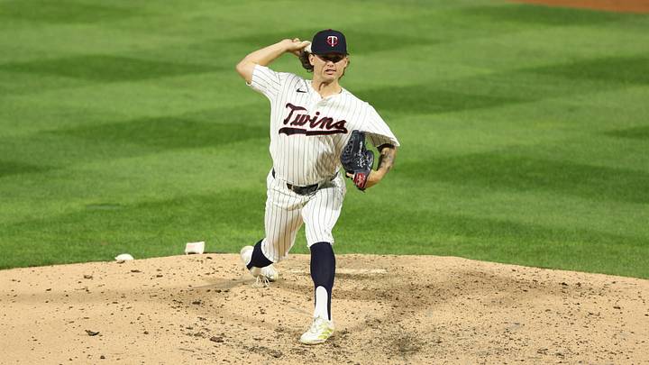 Minnesota Twins pitcher Travis Adams (45). Mandatory Credit: Reese Strickland-Imagn Images Minnesota Twins pitcher Travis Adams (45). Mandatory Credit: Reese Strickland-Imagn Images