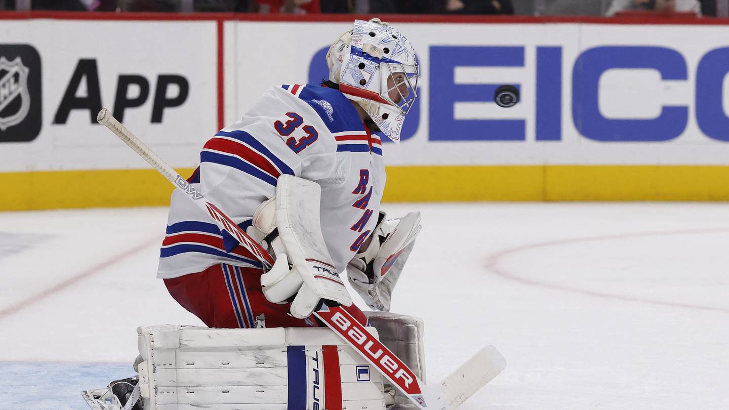 Photo: bluelinestation.com Dylan Garand Shuts Out Red Wings After Rangers Demotion
