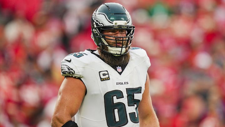 Philadelphia Eagles offensive tackle Lane Johnson (65).